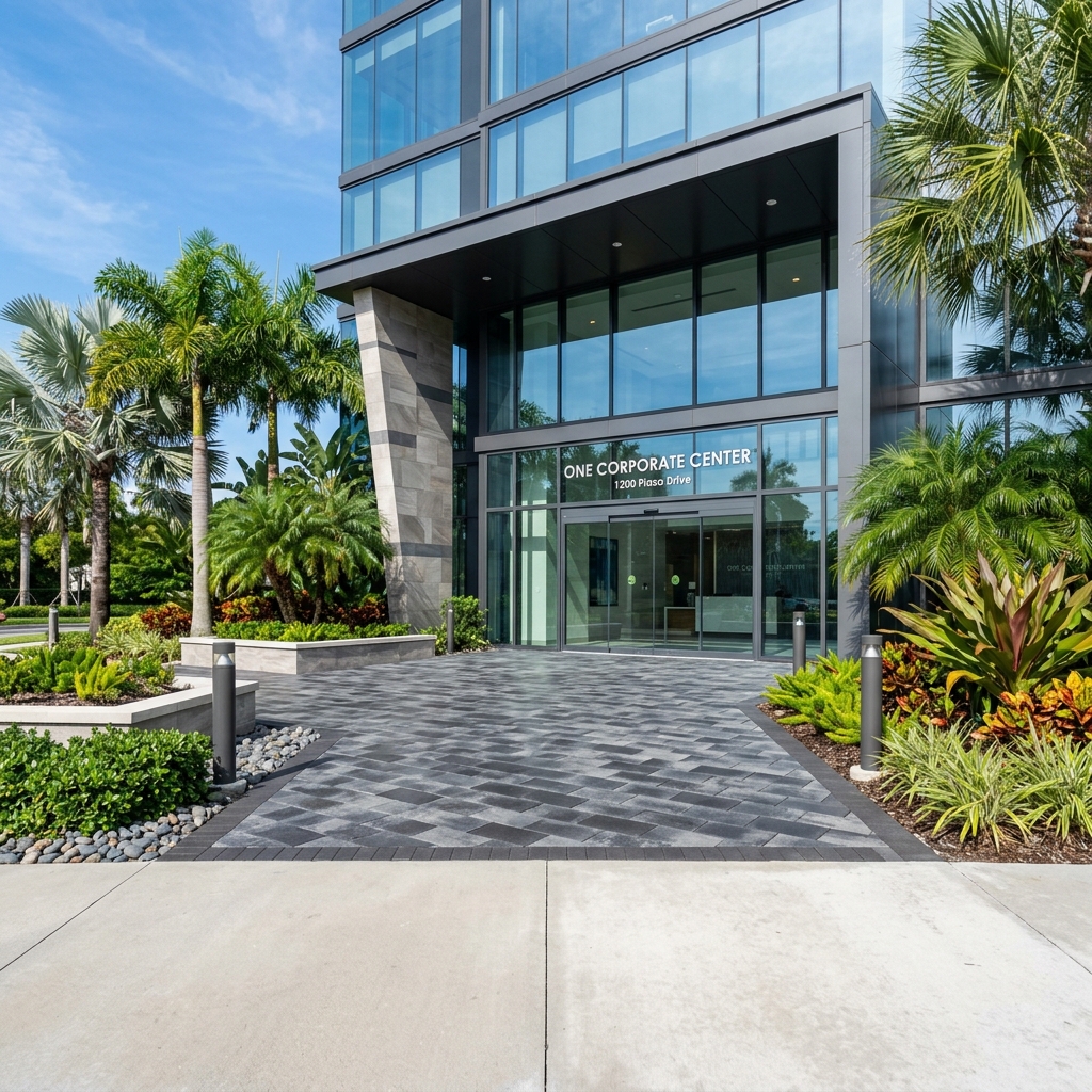 Professional property exterior pavers